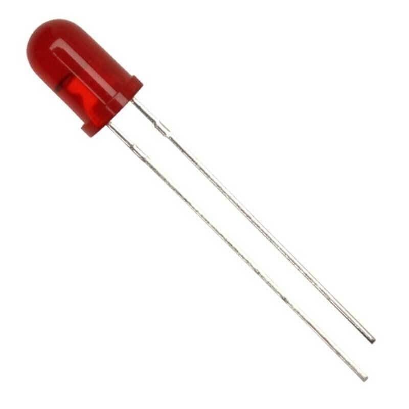 5 Mm Kırmızı Mantar Led 100'lü Paket