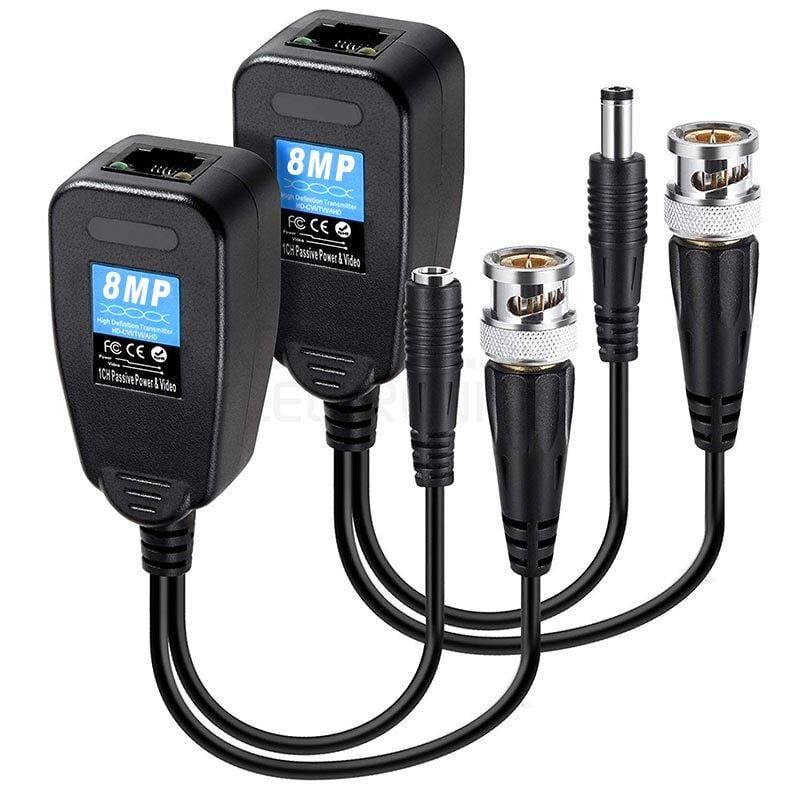Powermaster Bnc To Rj45 Video Balun + Power Konnektör