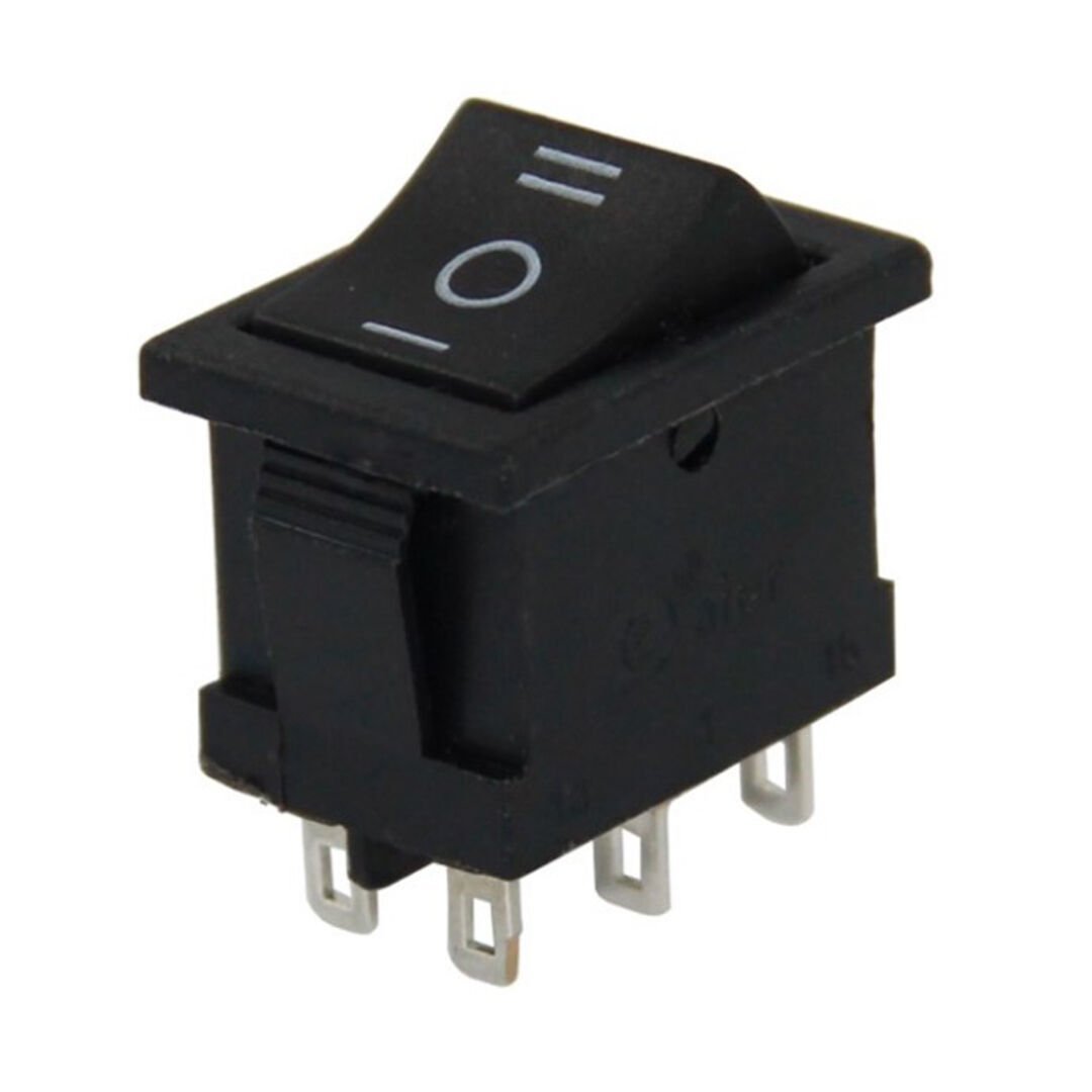 Powermaster IC-123-6 Mini Işıksız Anahtar 6P ON-OFF-ON