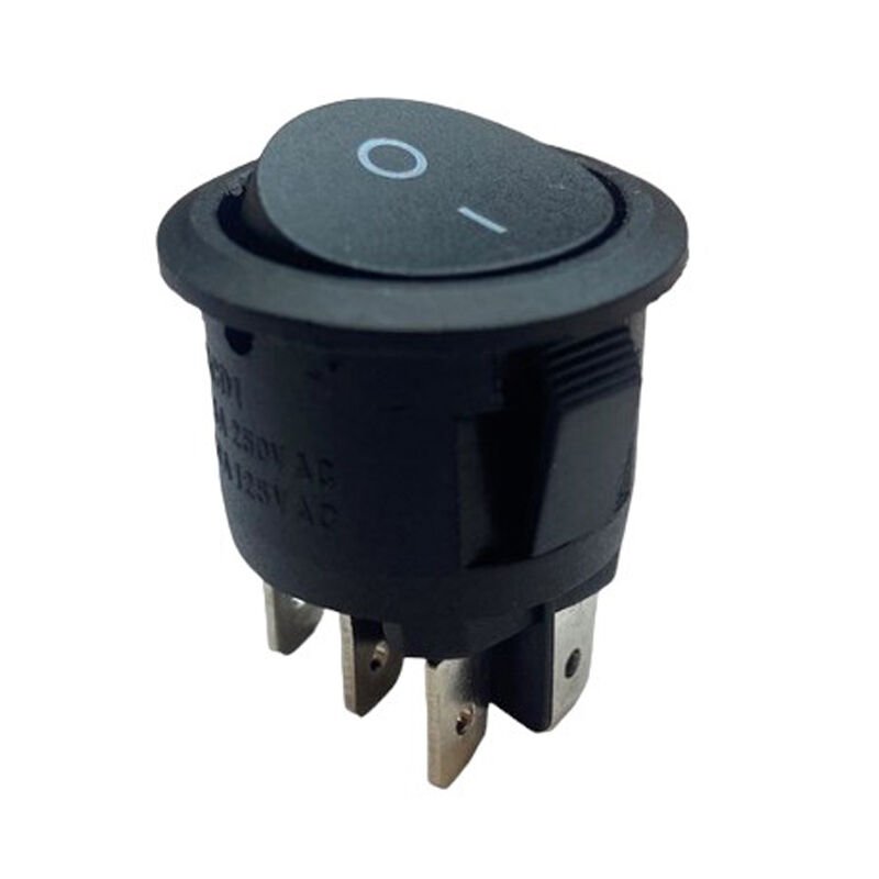 Powermaster IC-133-6 Yuvarlak Siyah 6P On/Off Anahtar