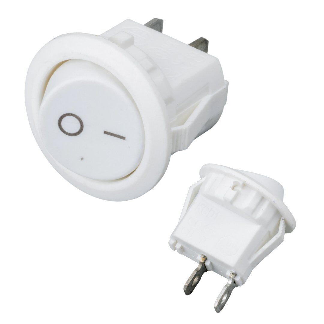 Powermaster IC-133A Yuvarlak Işıksız On-Off Anahtar 2P