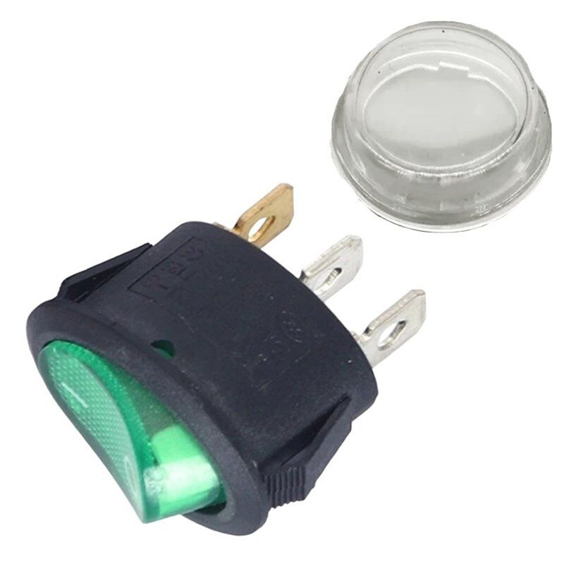 Powermaster Yuvarlak Işıklı Su Geçirmez Kılıflı 3P On-Off Anahtar