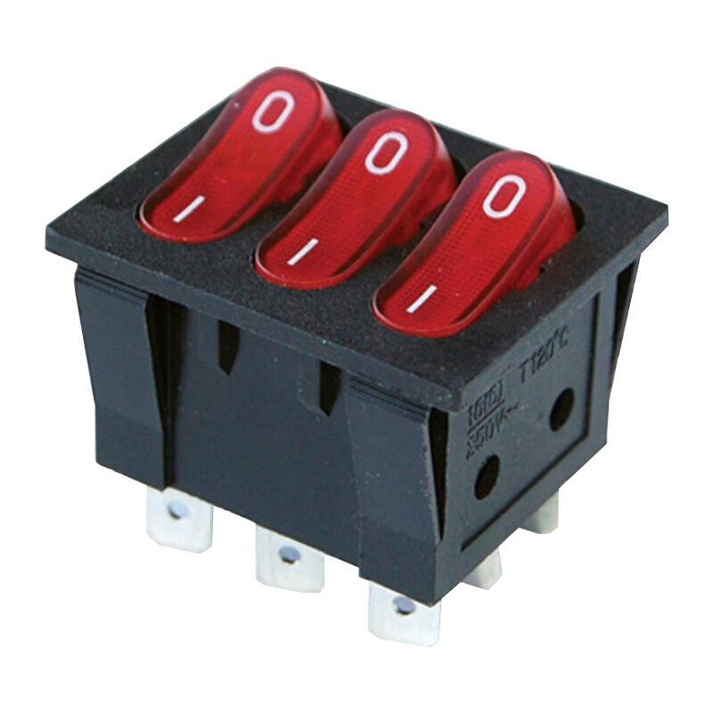 Powermaster IC-135 Üçlü Işıklı Anahtar On-Off 9P