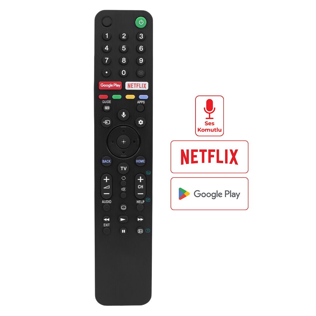 Sony RMF-TX500P Ses Komutlu Lcd Led Tv Kumanda