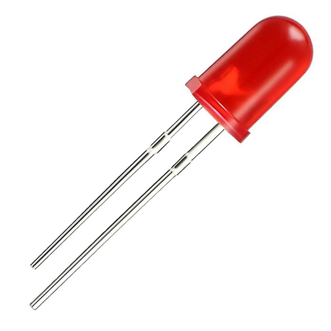 Halmet Mantar Led 5mm Kırmızı (10'lu Paket)