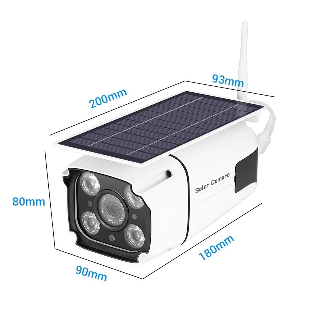 Powermaster PM-19469 1080P Antenli Metal Kasa Solar Wifi IP Kamera
