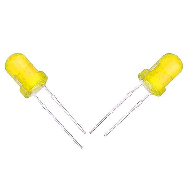 Halmet Mantar Led 5mm Sarı (10'lu Paket)