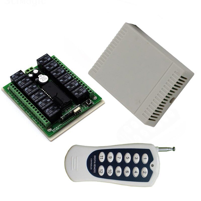 Weko 12 Volt 433 Mhz 12 Kanallı Alıcı Verici Garaj Kumandası Devresi