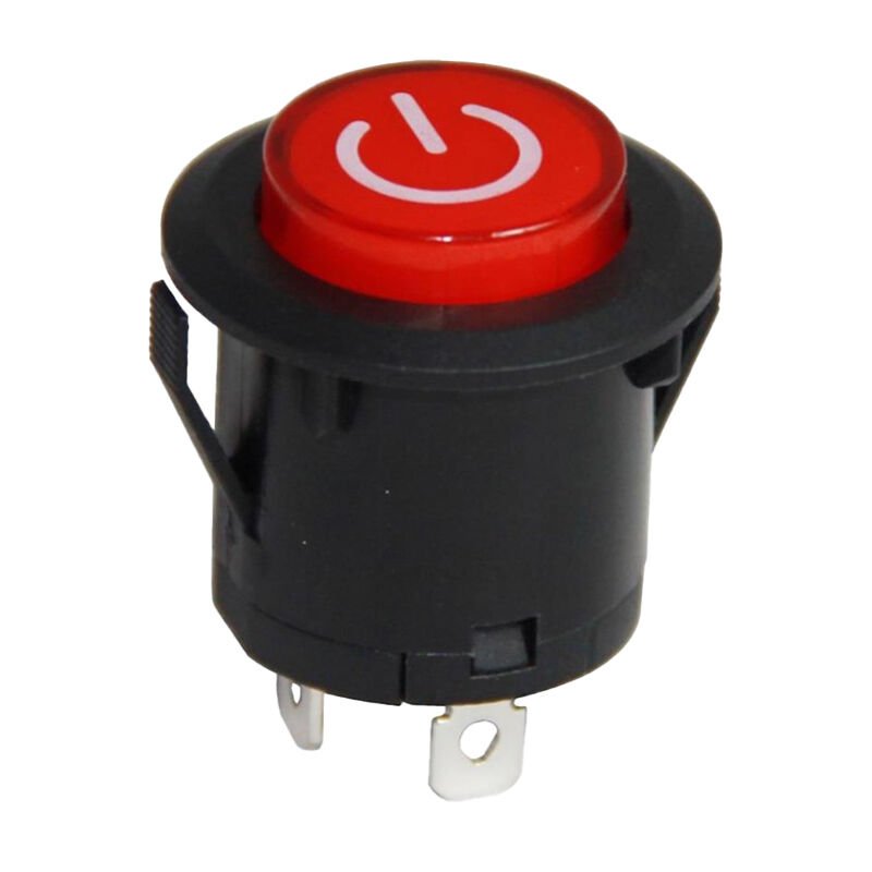 Powermaster IC-180E 26mm Yaylı Rocker Buton Işıklı Power Simgeli
