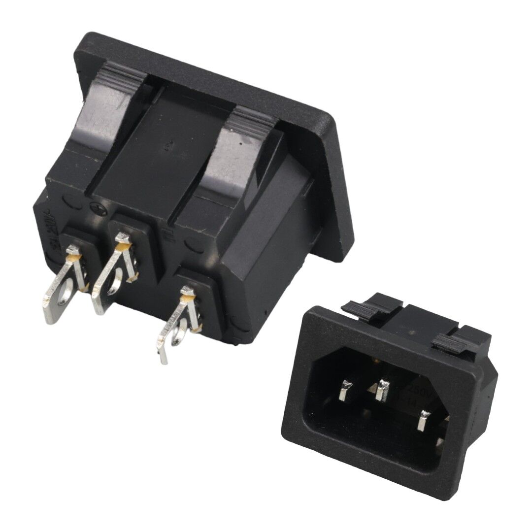 Powermaster IC-212B C14 Power Soket Erkek Kulaksız