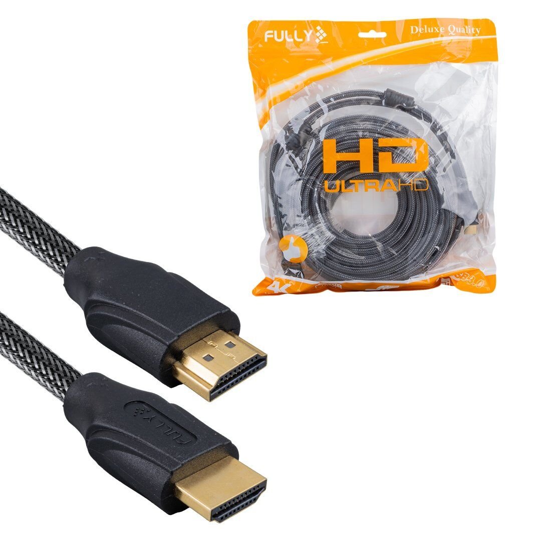 Fully G-507E 15 Metre Örgülü Gold Uçlu HDMI Kablo