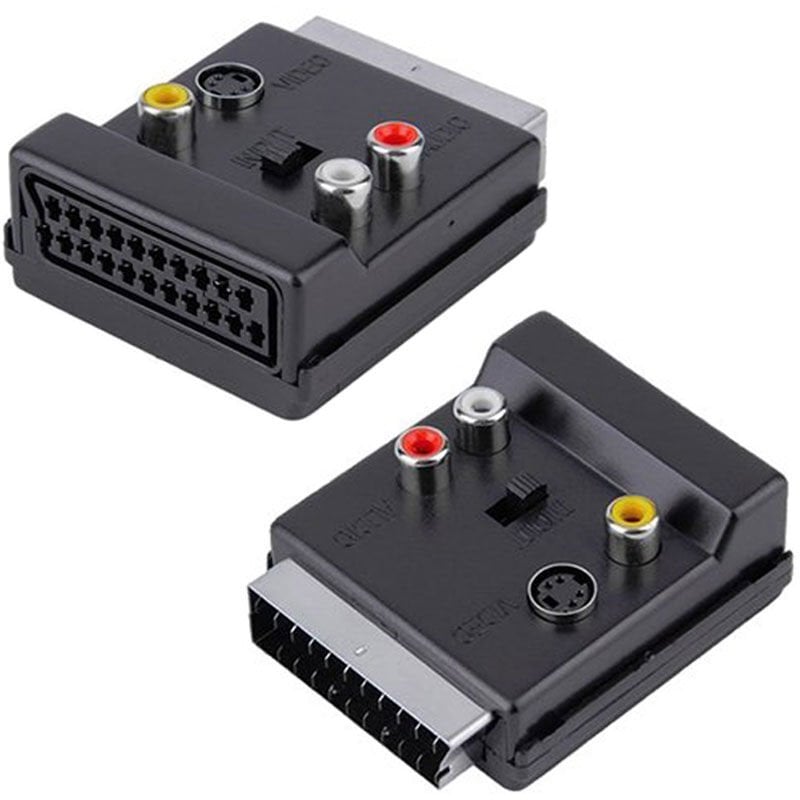 Elektromer Scart Dişi Erkek RCA'lı Ara Adaptör