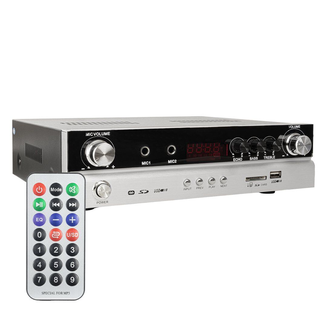 Magicvoice MV-22561 160 Watt USB/SD/BT/UK 2 Bölgeli 4 Hoparlör Çıkışlı Trafosuz Amfi