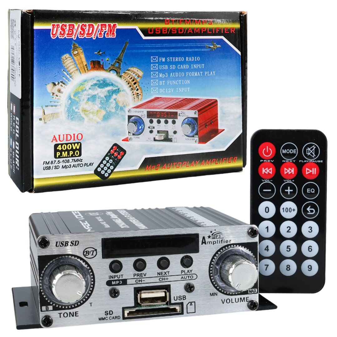 MagicVoice YW-191L 12 Volt 100 Watt Motosiklet Bluetooth Amfi