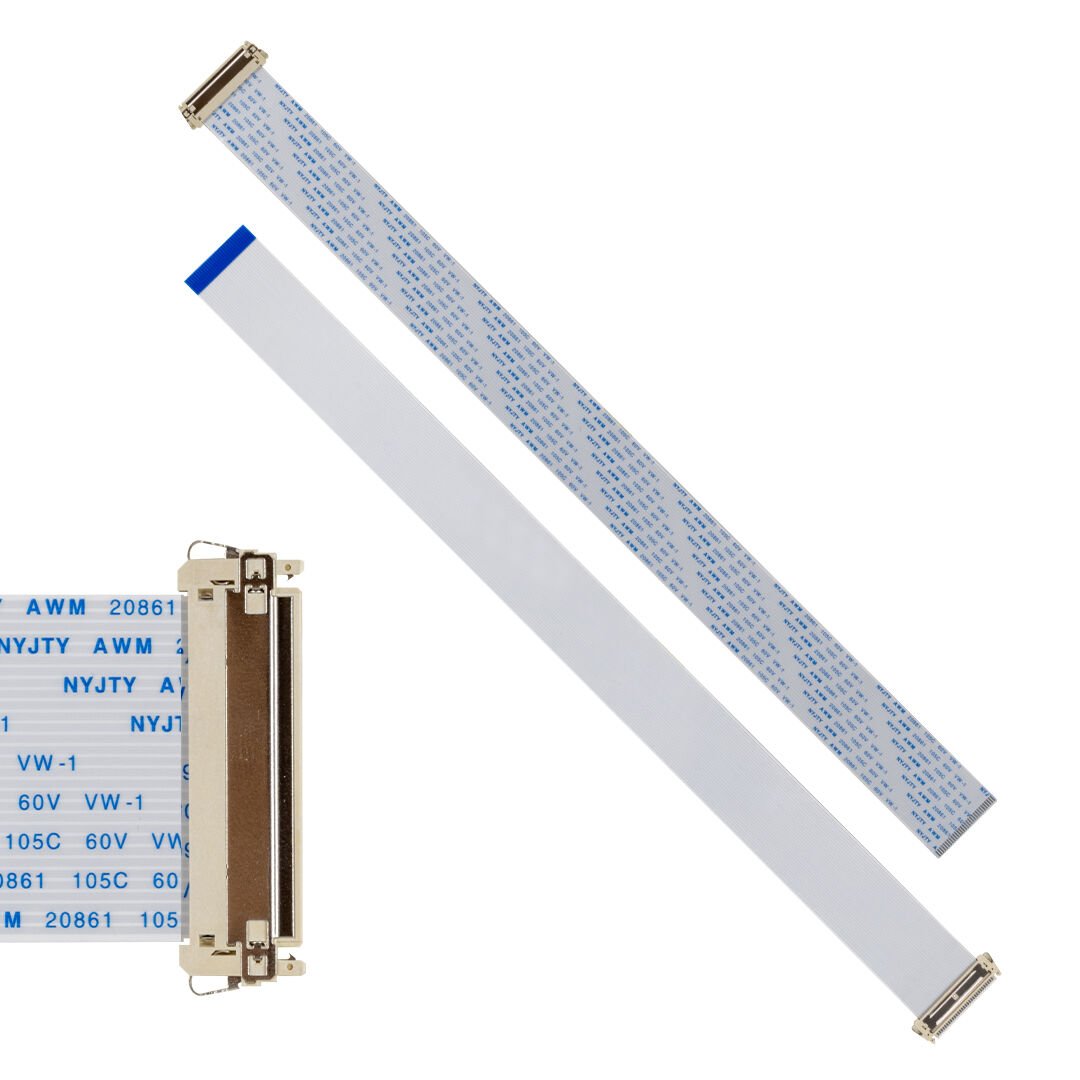 AWM 20706 30 Pin LVDS Flexi Kablo HD Ready Ters Düz 3.1cmx40cm Soketsiz