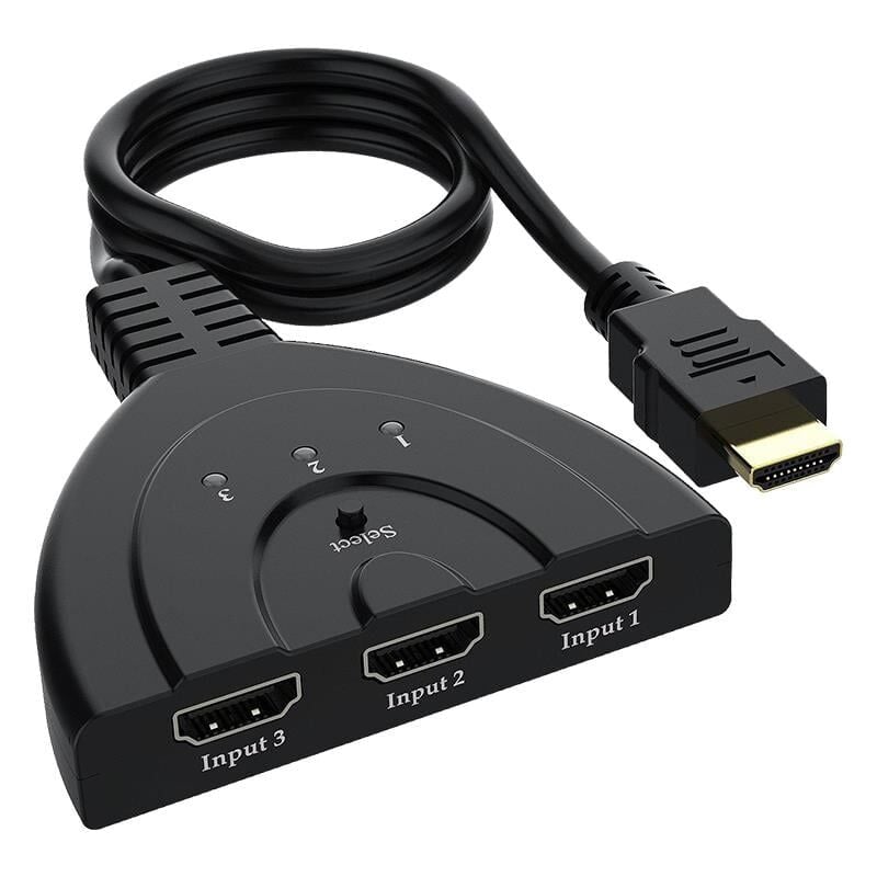 Powermaster 3 Giriş 1 Çıkış HDMI Switcher Toplayıcı Kablo