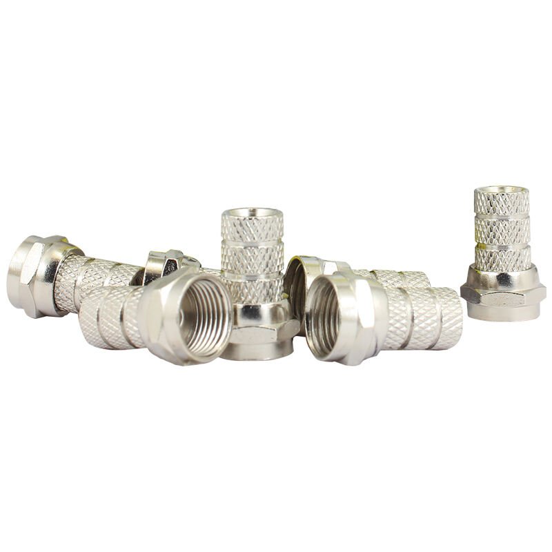 Powermaster F Konnektör Mini Kablo İçin İnce 100'lü Paket