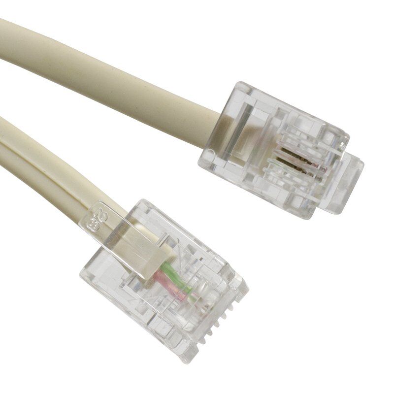 Elektromer 10 Metre 2 Pin Soketli Telefon Kablosu