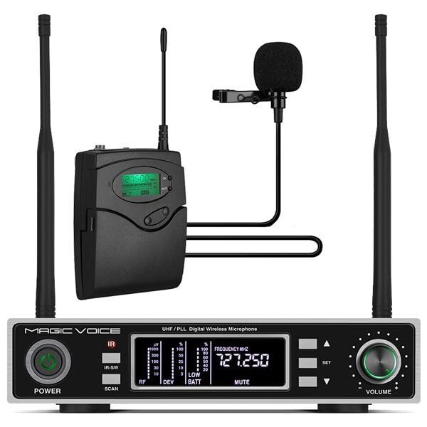 Magicvoice MV-1100Y Kablosuz 1 Yaka Telsiz UHF Mikrofon