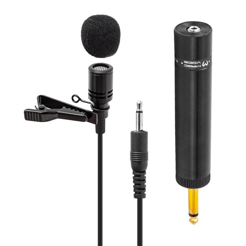 Magicvoice MV-380 Çantalı 5 Metre Kablolu Profesyonel Hassas Yaka Mikrofonu