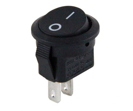 Powermaster IC-134E Mini Yuvarlak 2 Pin Işıksız ON-OFF Anahtar