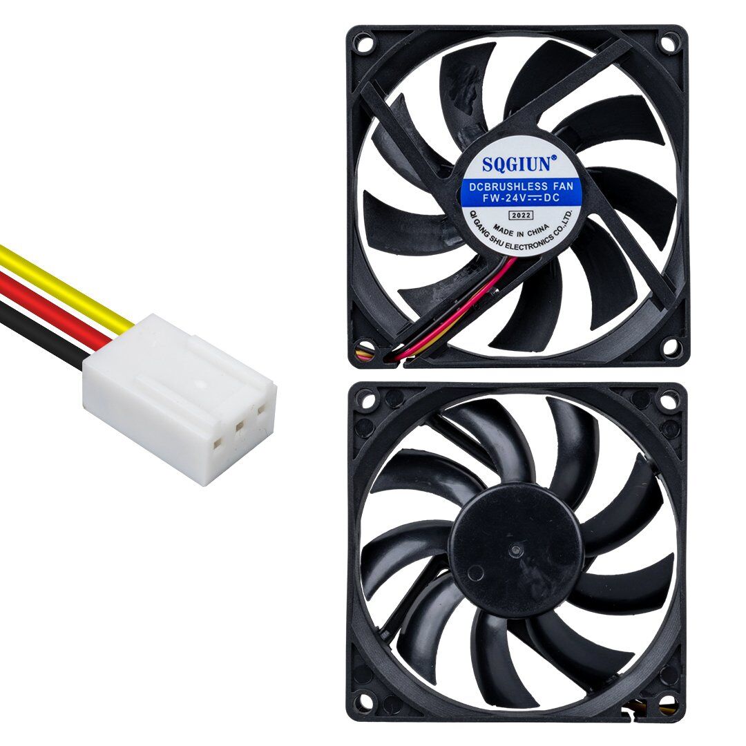 Powermaster IC-216A 3P Kablolu 80X80X15 24Volt Fırçasız DC Fan
