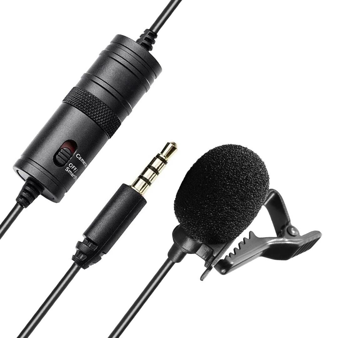 Haiki HK-401 Profesyonel Youtuber Kamera Telefon Yaka Mikrofonu