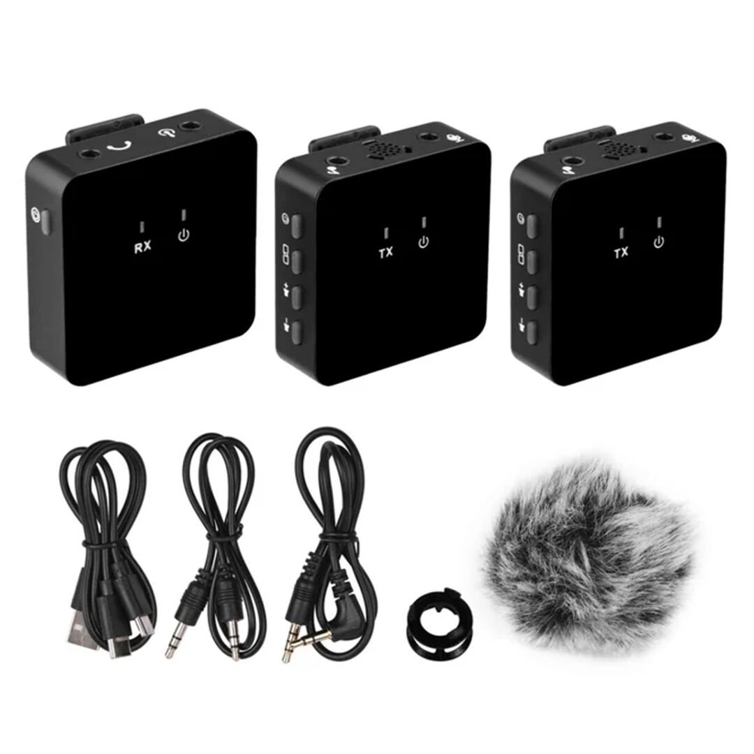 Roof R-602 Wireless Go Alıcı-2 Adet Verici Kablosuz Yaka Mikrofonu