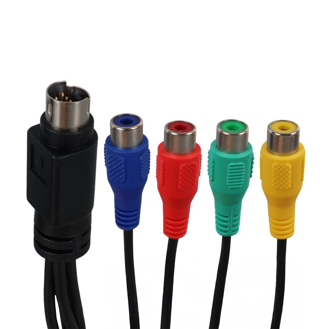 7 Pin S-Video To 4 Rca Dişi Rgb Görüntü Kablosu