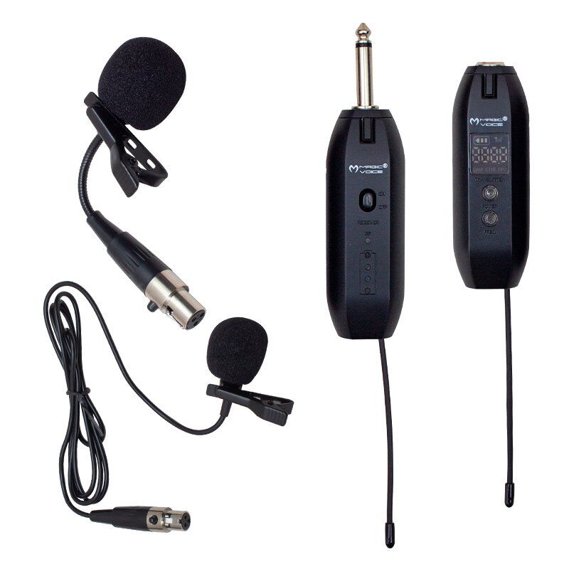 Magicvoice MV-19589 Uhf Yaka Tipi Enstrüman İkili Mikrofon