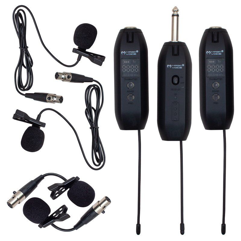 Magicvoice Mv-19596 UHF Yaka Tipi Enstrüman Dörtlü Mikrofon