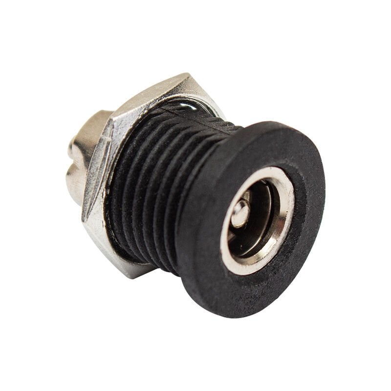 Powermaster Adaptör Fişi İçi Metal 12mm Yuvarlak Somunlu DC Şase