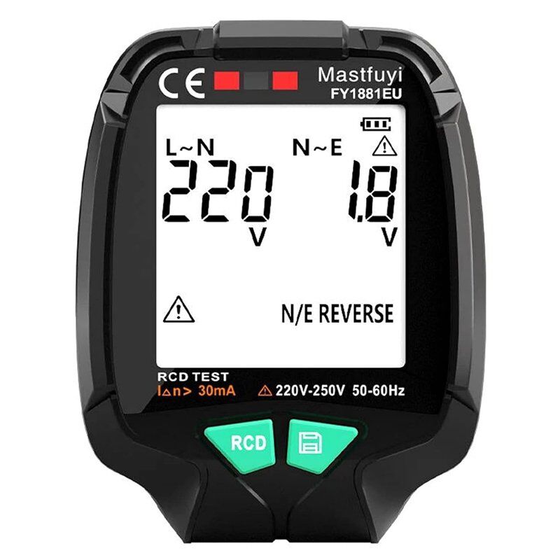 Powermaster PM-20400 Tam Ekran Soket Test Cihazı