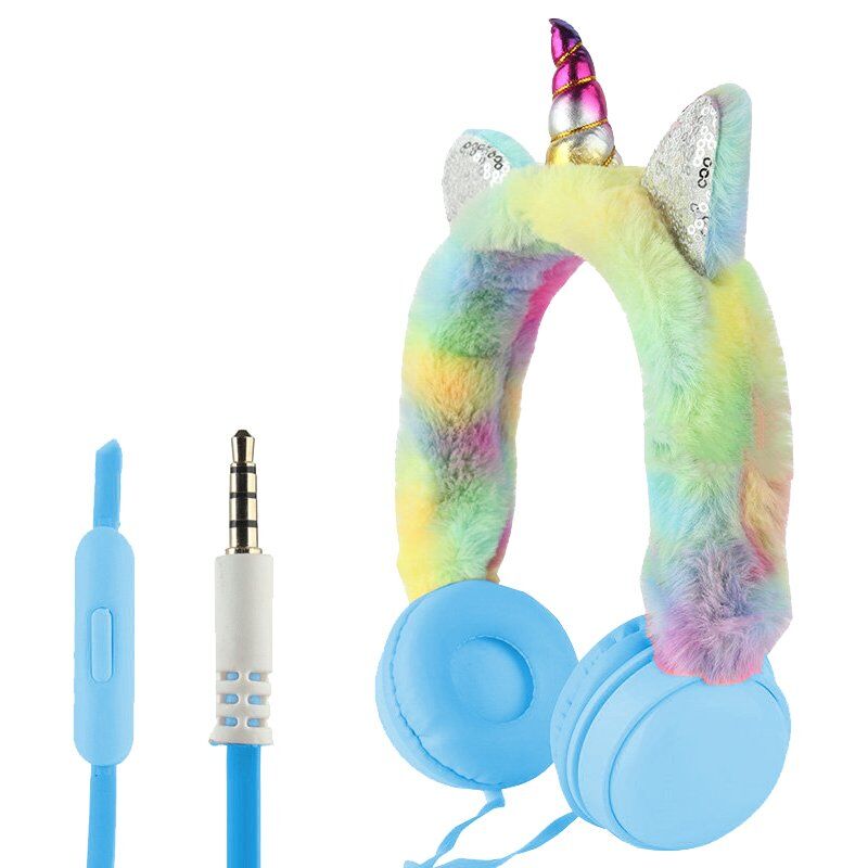 Powermaster AH-007 Peluş Unicorn Kulaküstü Kulaklık