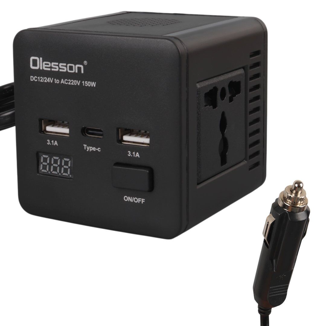 Olesson 1663 DC 12-24V 150W Oto Araç Power İnverter
