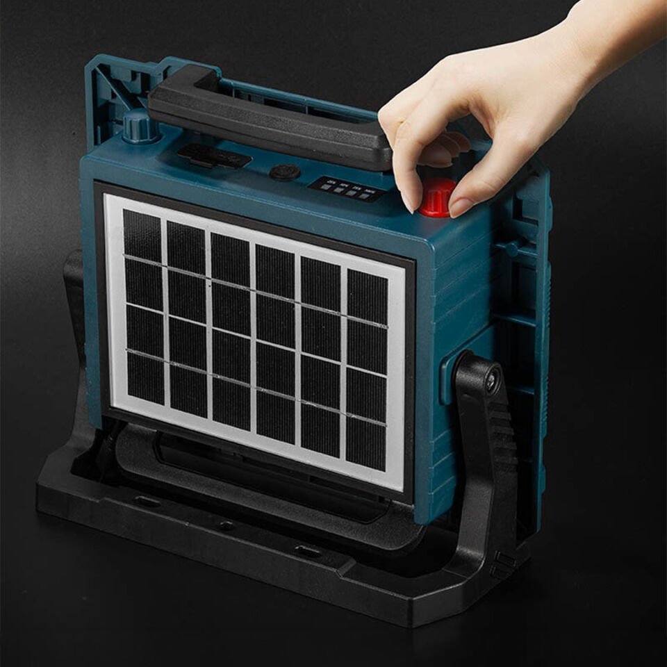 Powermaster W8109-1 Kamp Tipi 200Watt Ledli Solar Aydınlatma