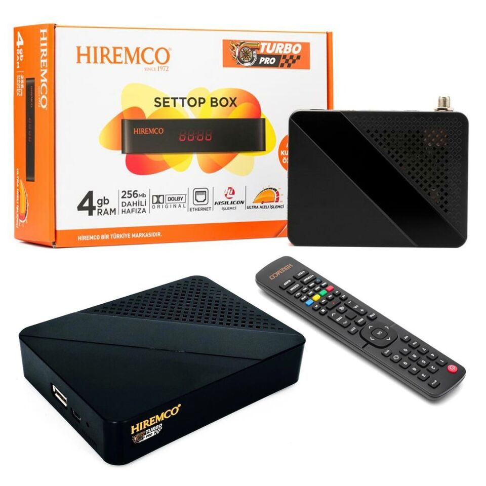 Hiremco Turbo Pro Dahili Wifi Full HD Mini Uydu Alıcısı