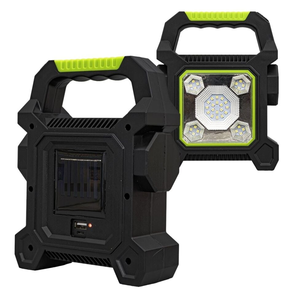 Powermaster JY-258C Şarjlı Çok Fonksiyonlu Solar Işıldak
