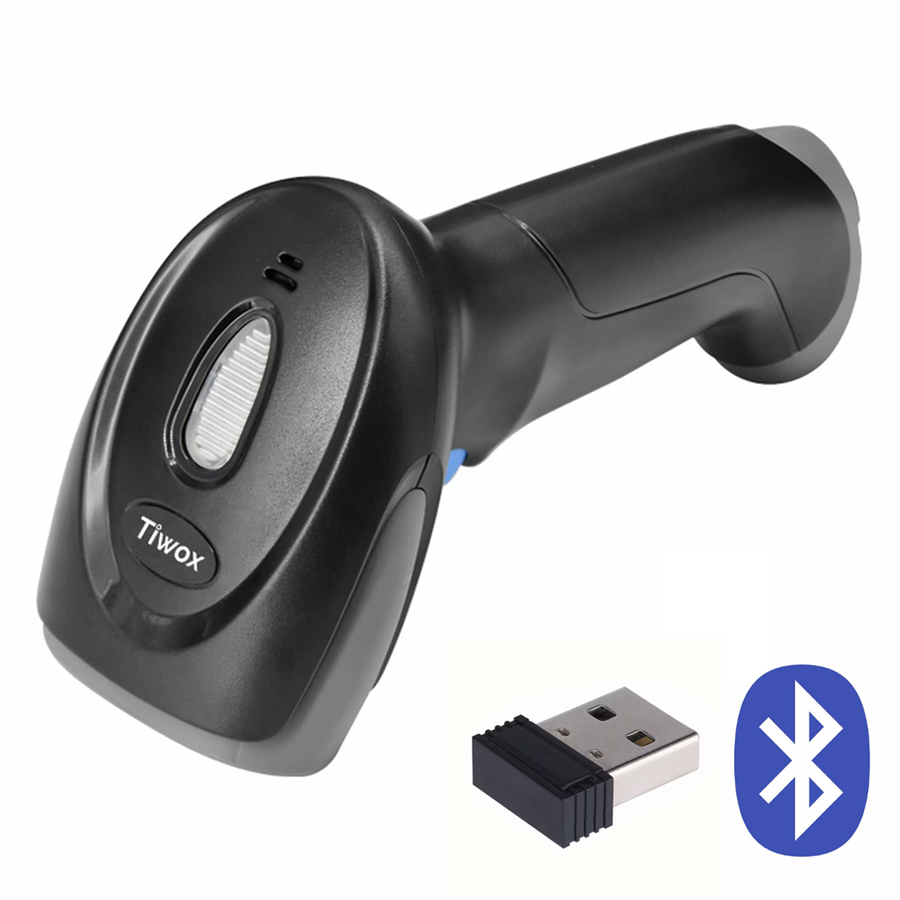 Tiwox VSK-227 Bluetooth Kablosuz 2.4G USB 1D Lazer Barkod Okuyucu Tarayıcı