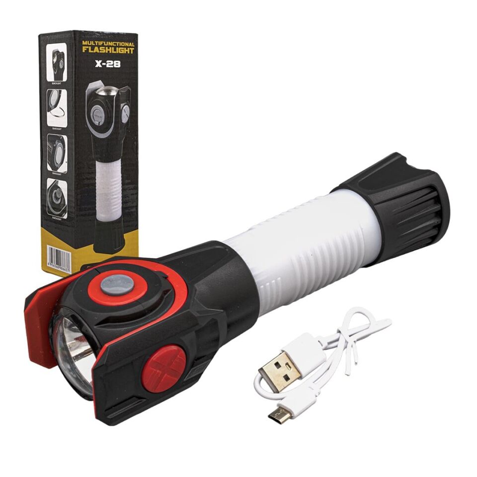 Powermaster X-28 Mıknatıslı Çok Fonksiyonlu Şarjlı El Feneri
