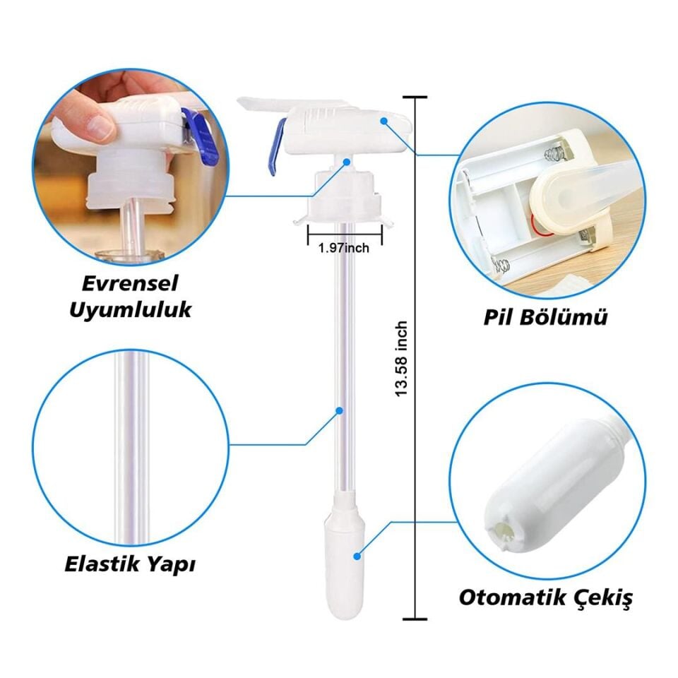 Sunup SN-20513 Pratik Pilli Otomatik İçecek Sebili