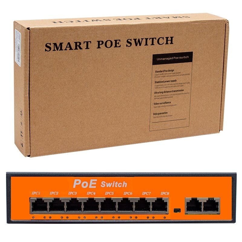 Powermaster POE8+2 96W 10/100 MBPS Poe Ethernet Switch
