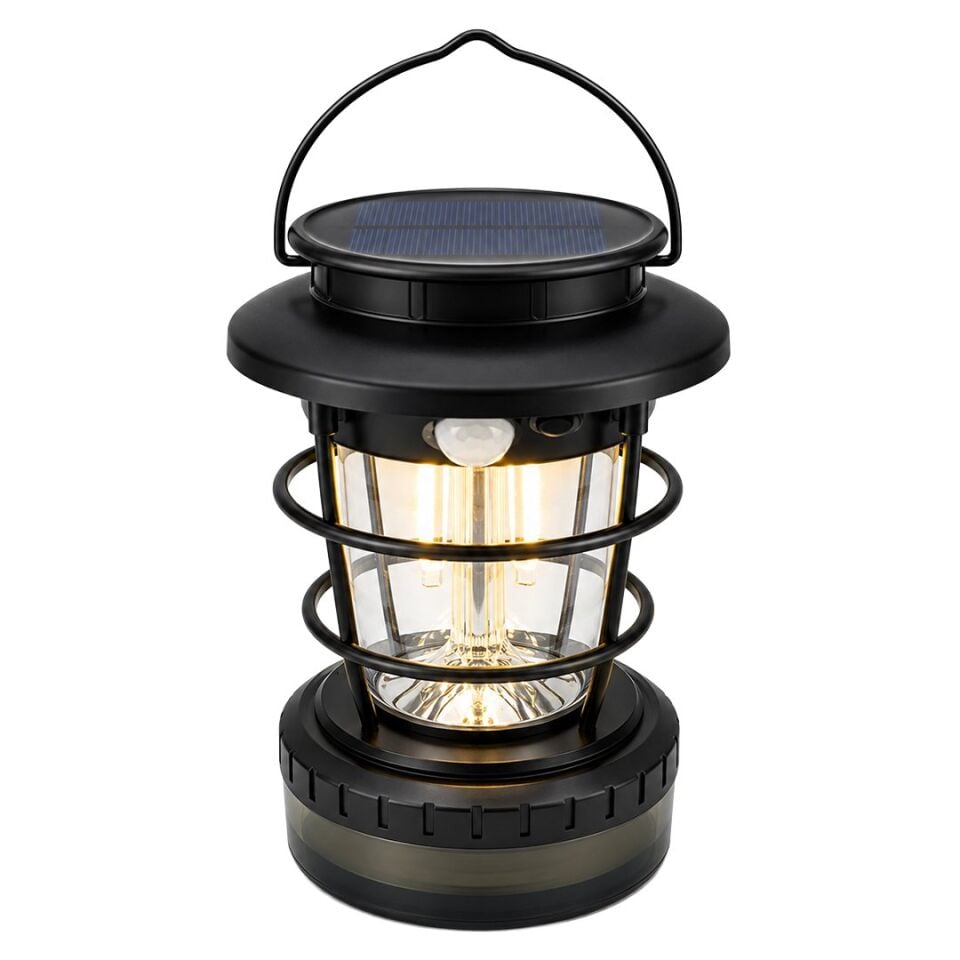 Powermaster HOP-8819 Solar Panelli Sensörlü Kamp Lambası