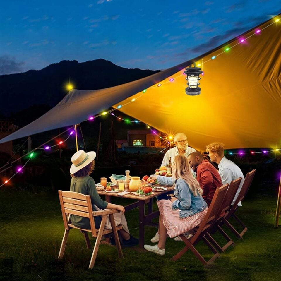 Powermaster HOP-8819 Solar Panelli Sensörlü Kamp Lambası
