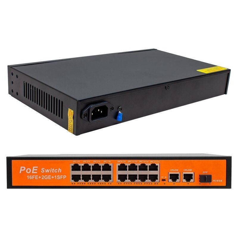 Powermaster POE16FE+2GE+1SFP 300W 10/100/1000 Mbps Ethernet Switch