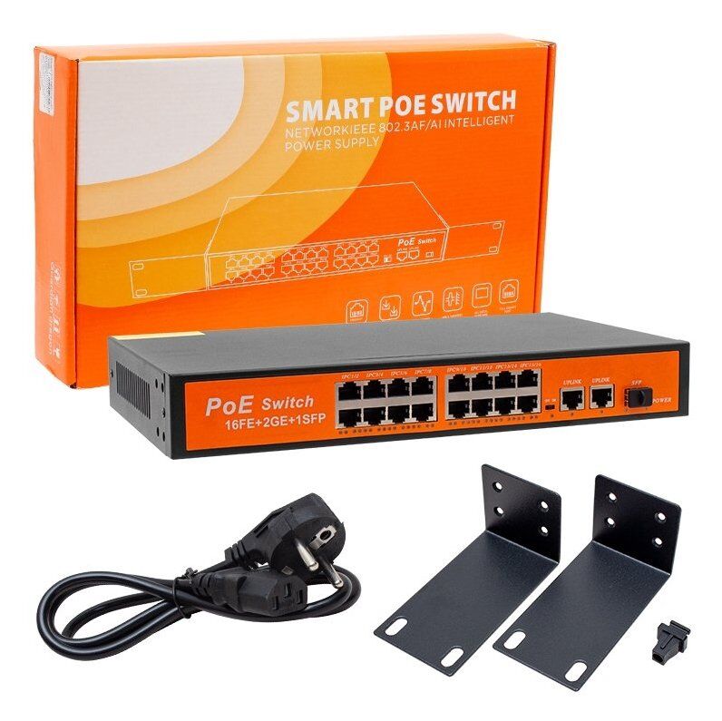 Powermaster POE16FE+2GE+1SFP 300W 10/100/1000 Mbps Ethernet Switch