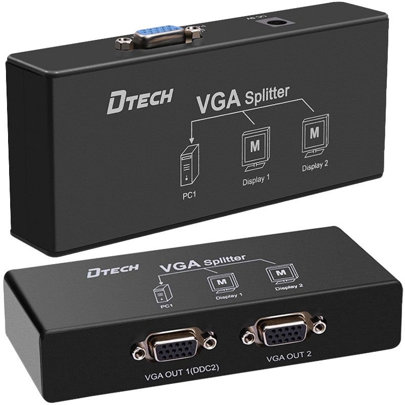 Powermaster DF-2502 2 Port 250 Mhz VGA Splitter Dağıtıcı