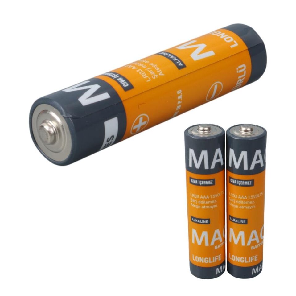 Mag Batteries MG-26174 Alkalin AAA 40'Lı İnce Kalem Pil