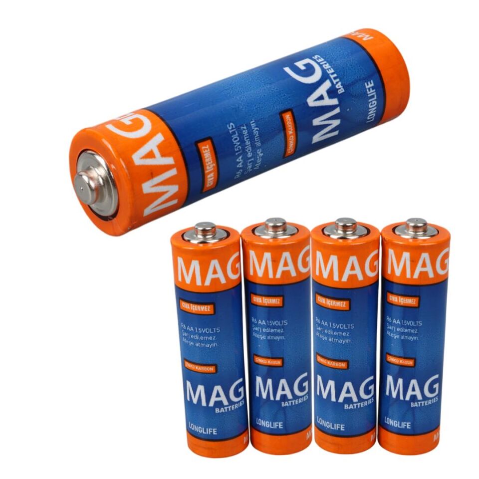 Mag Batteries MG-26171 Karbon Çinko AA 60'Lı Paket Kalem Pil