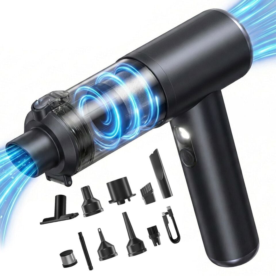 Snapron SNV-3001 100W 17000PA Şarjlı Mini Araç Ve Ev Süpürgesi